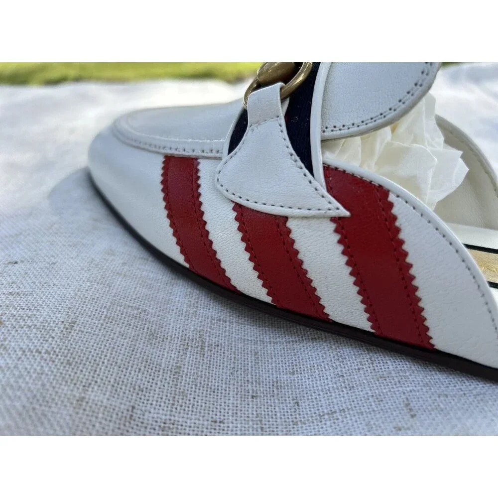 adidas x Gucci women's slipper with Horsebit 38.5 NEW - Picture 3 of 16